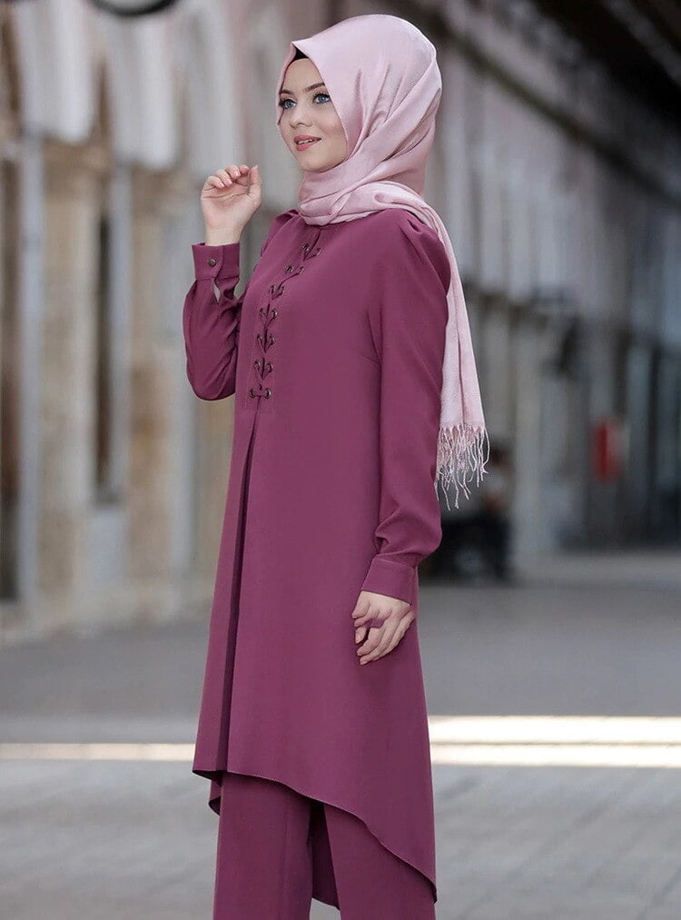 Long Tops Islamic Sets Women Muslim Outfit - I Shop Turkey