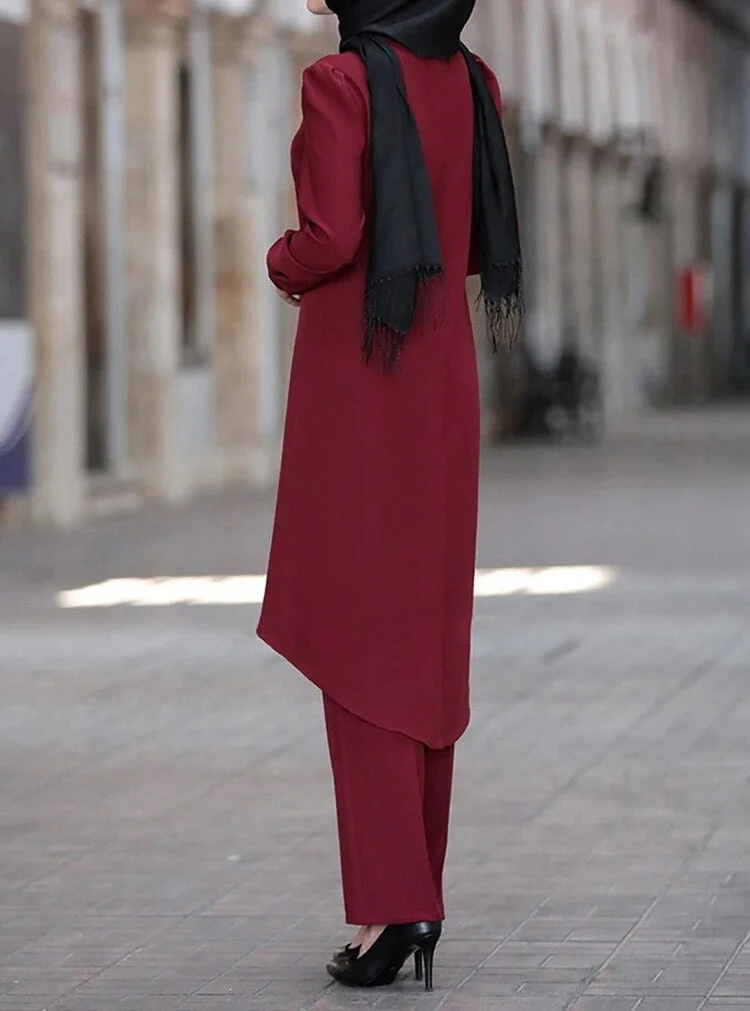 Long Tops Islamic Sets Women Muslim Clothing Set - I Shop Turkey