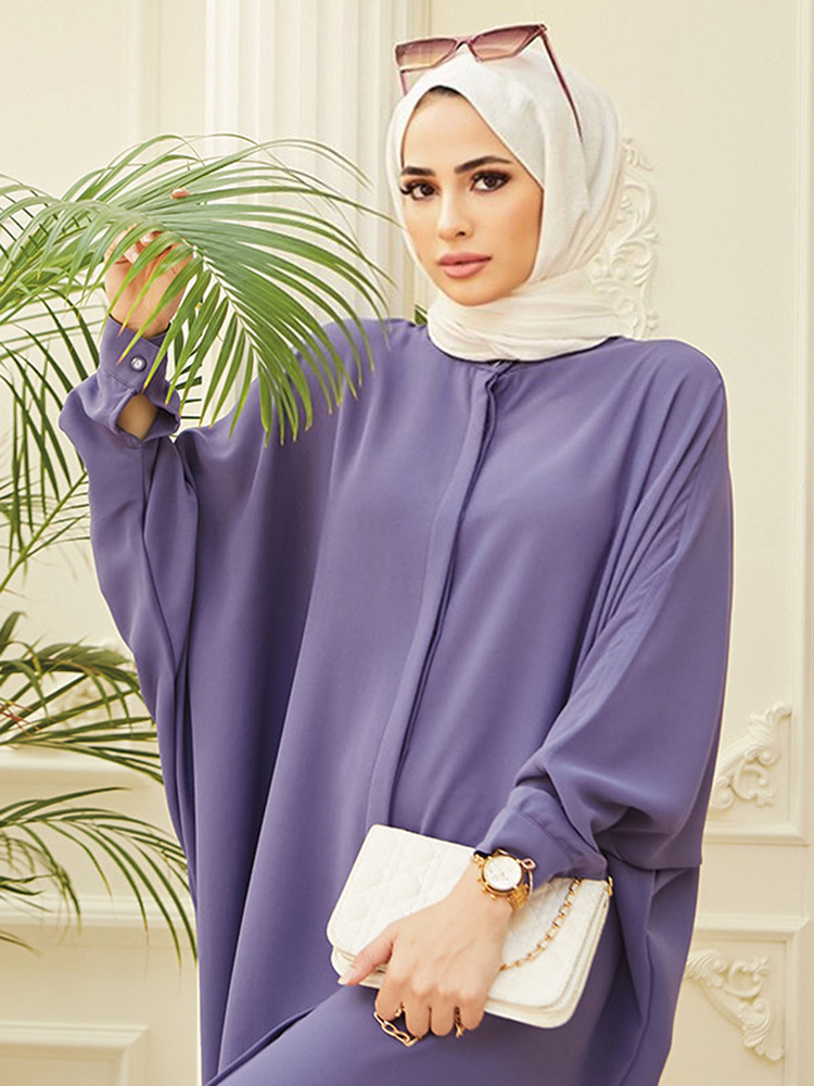 Cheap Cargo Sweat Islamic Clothing Women Modest Fashion Muslim Tops Turkey  Robe Islamic Gift Dubai Abaya Morocco Arabic Djellaba Islam