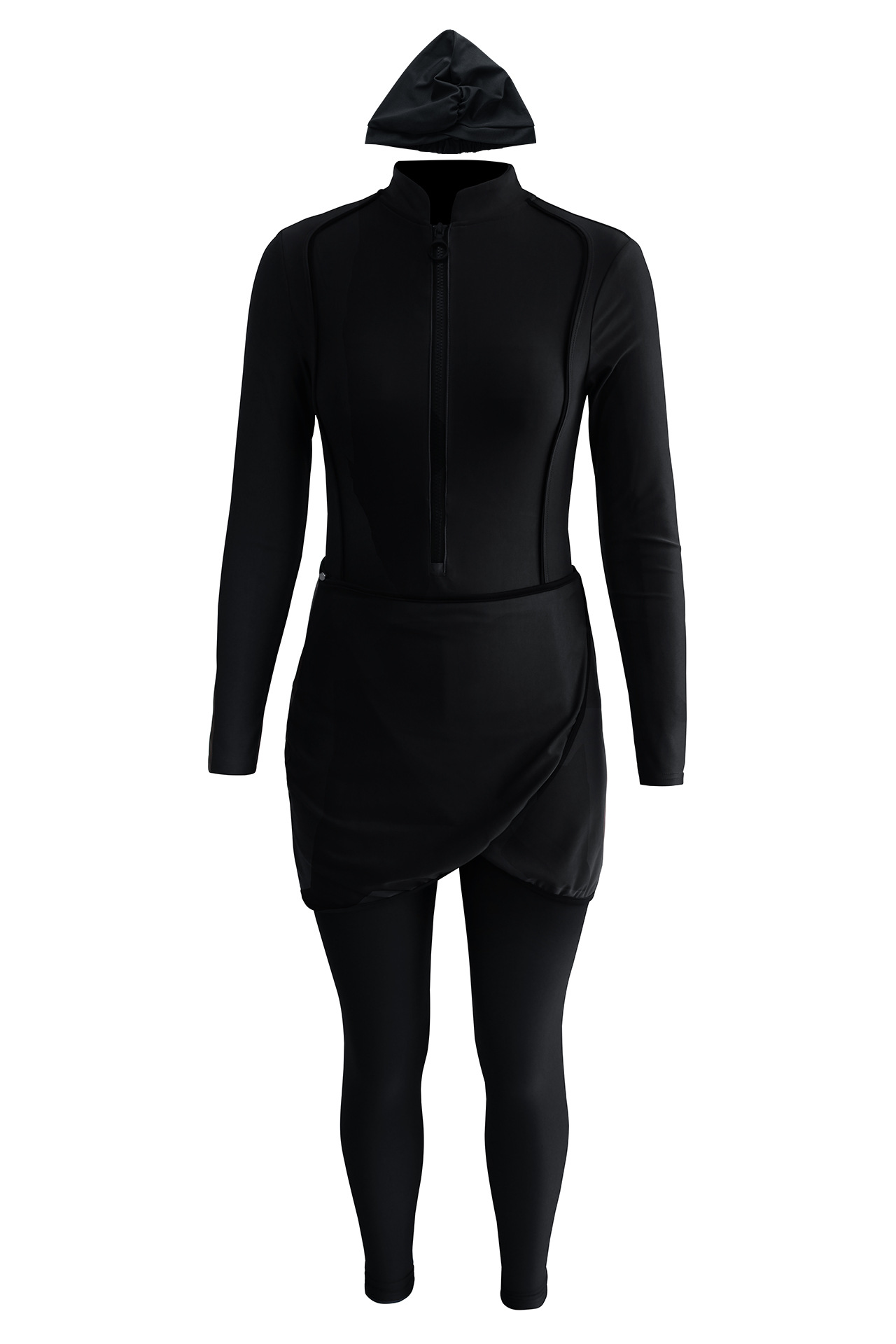 Diana Swim Set BLACK  LANUUK Womens Modest Covered Burkini Swimwear
