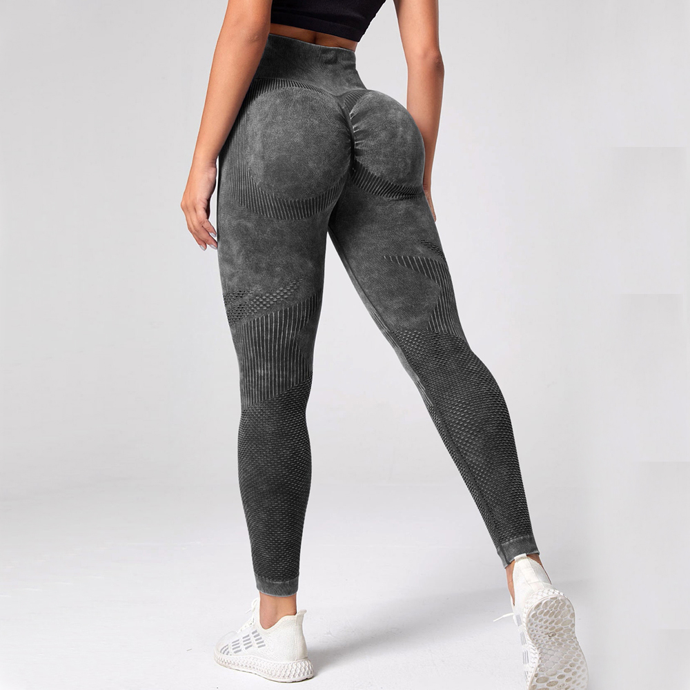 Bubble butt push up leggings in black-grey edition 🖤