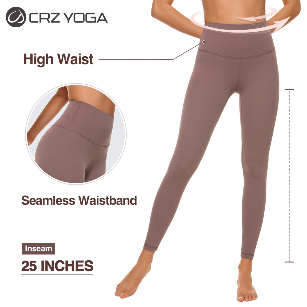 CRZ YOGA Women's Yoga High Rise Butterluxe Ankle Length Leggings 26.5