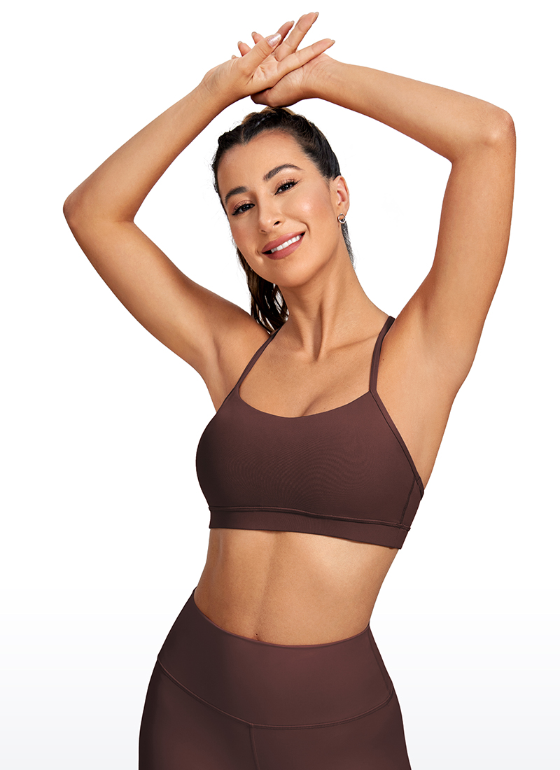 VOSS Ultra Thin Ice Silk Bra Comfort Bra Seamless Daily Sports Bra Beauty  Back Yoga Bra With Removable Chest Pad 