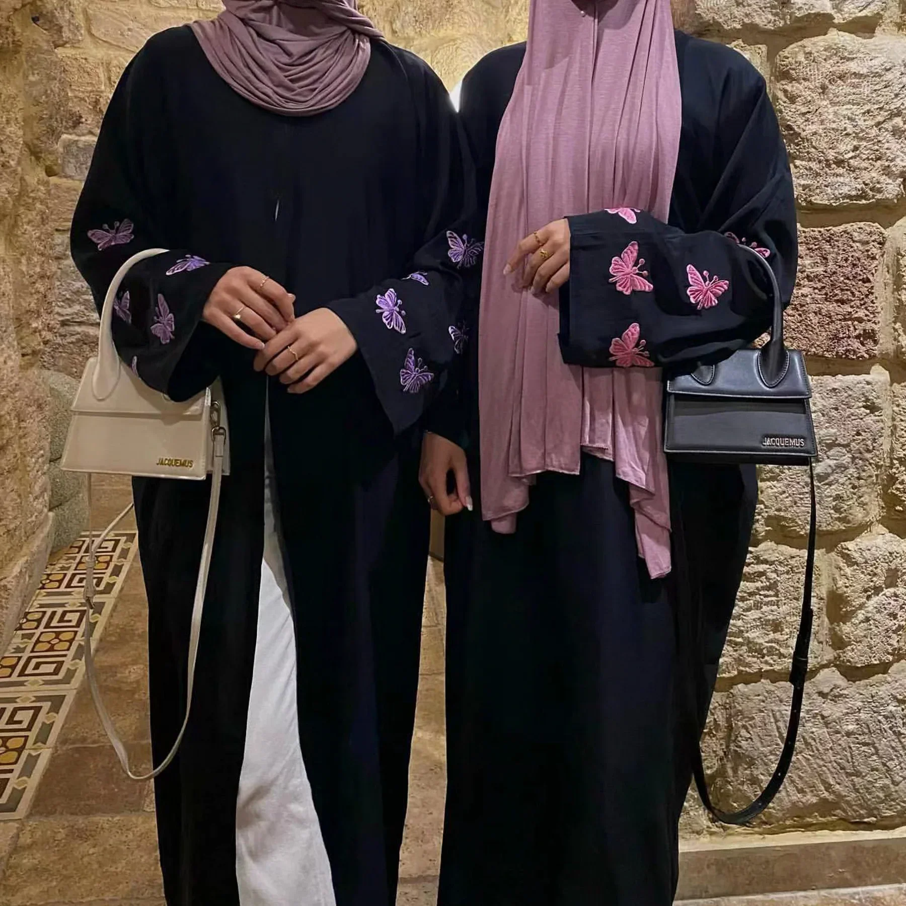Butterfly Embroidery Kimono Abaya with Pockets Nida Muslim Abayas for Women Dubai Luxury Turkey Ramadan Islamic Clothing Kaftan Butterfly Embroidery Kimono Abaya with Pockets Nida Muslim Abayas for Women Dubai Luxury Turkey Ramadan Islamic Clothing Kaftan