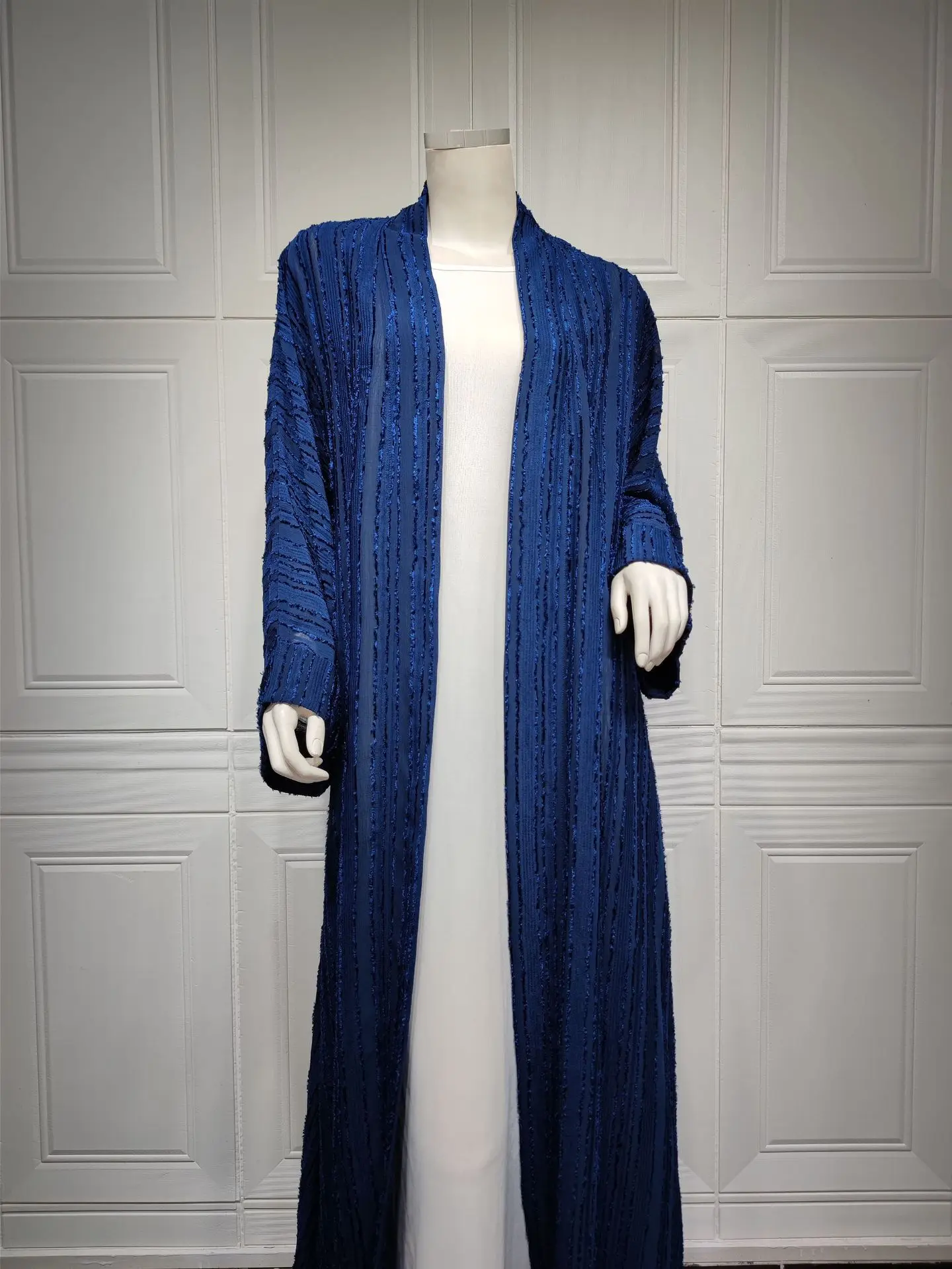 Knit Cardigan Abaya Muslim Coat Women Open Abayas Dubai Islamic Fashion Clothes Ropa Arabe Turkish Tunic Kimono Femme Musulmane