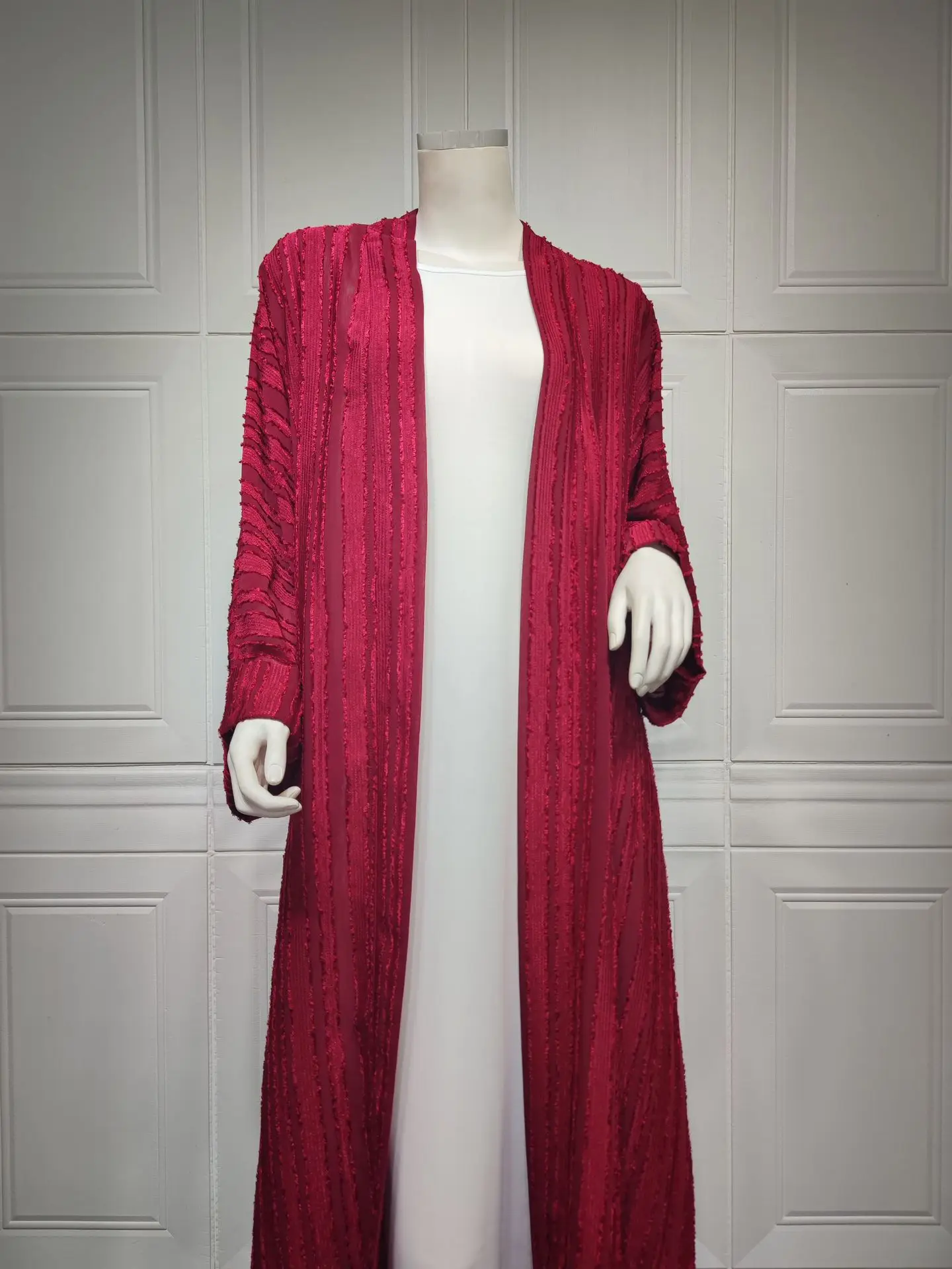Knit Cardigan Abaya Muslim Coat Women Open Abayas Dubai Islamic Fashion Clothes Ropa Arabe Turkish Tunic Kimono Femme Musulmane