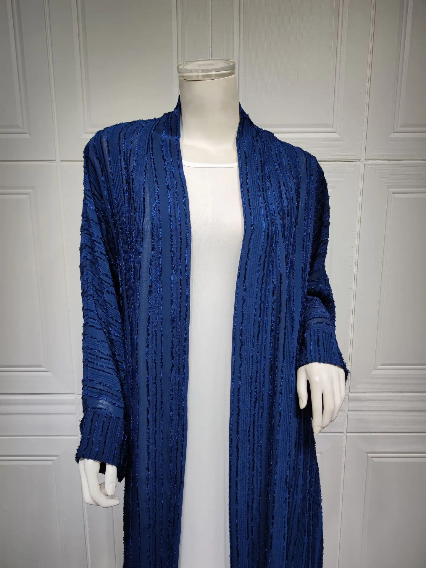 Knit Cardigan Abaya Muslim Coat Women Open Abayas Dubai Islamic Fashion Clothes Ropa Arabe Turkish Tunic Kimono Femme Musulmane