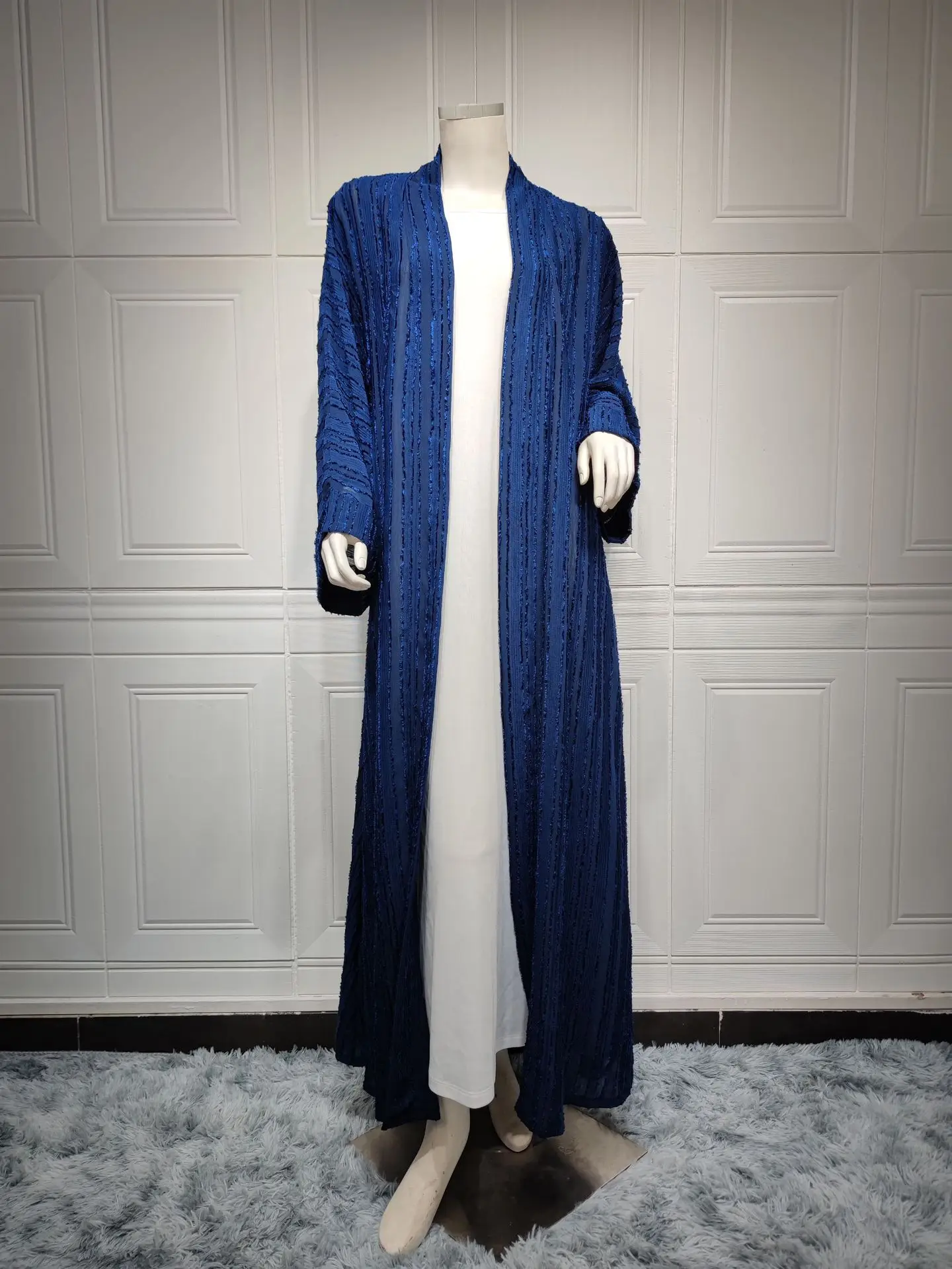 Knit Cardigan Abaya Muslim Coat Women Open Abayas Dubai Islamic Fashion Clothes Ropa Arabe Turkish Tunic Kimono Femme Musulmane