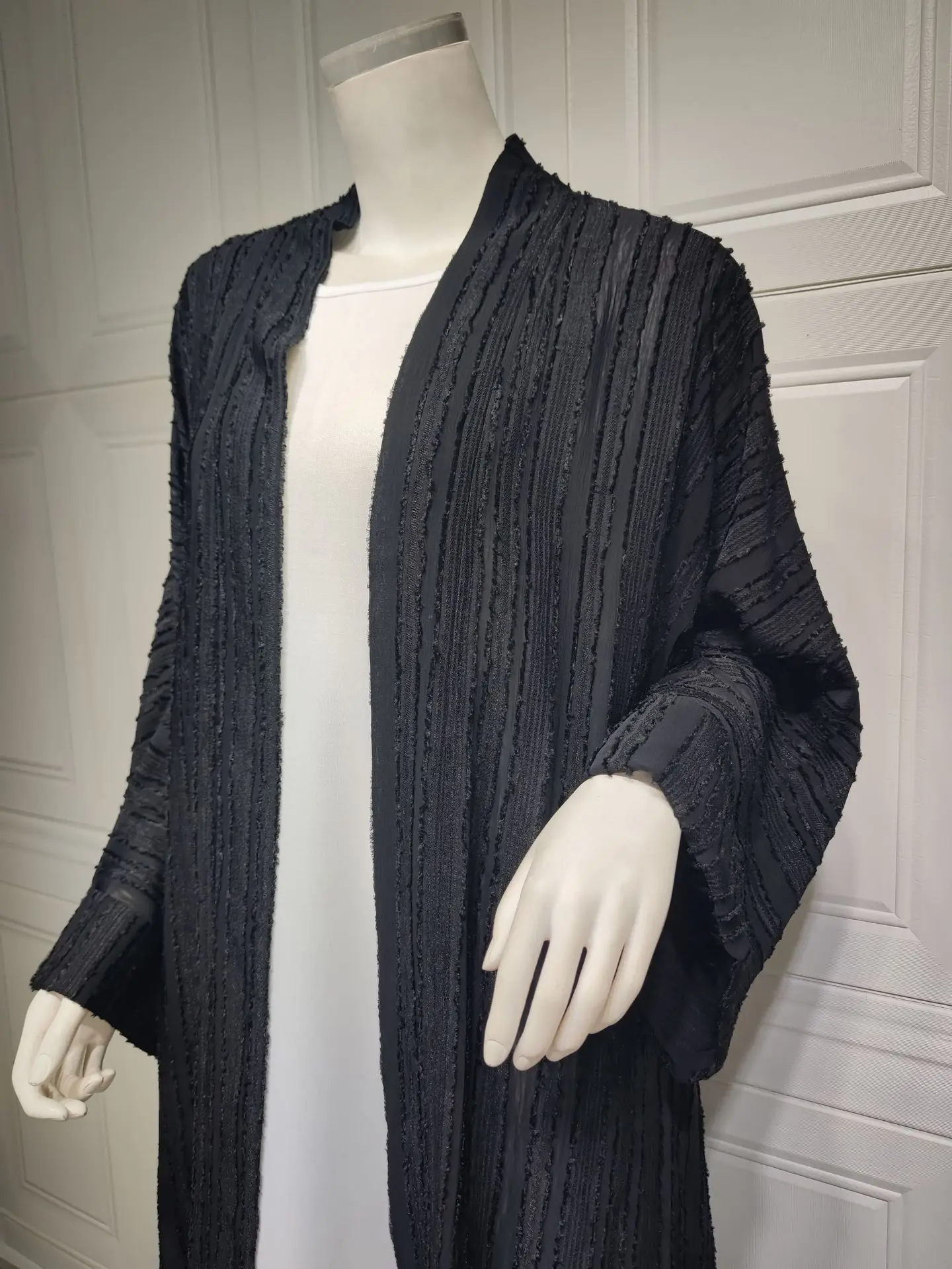 Knit Cardigan Abaya Muslim Coat Women Open Abayas Dubai Islamic Fashion Clothes Ropa Arabe Turkish Tunic Kimono Femme Musulmane