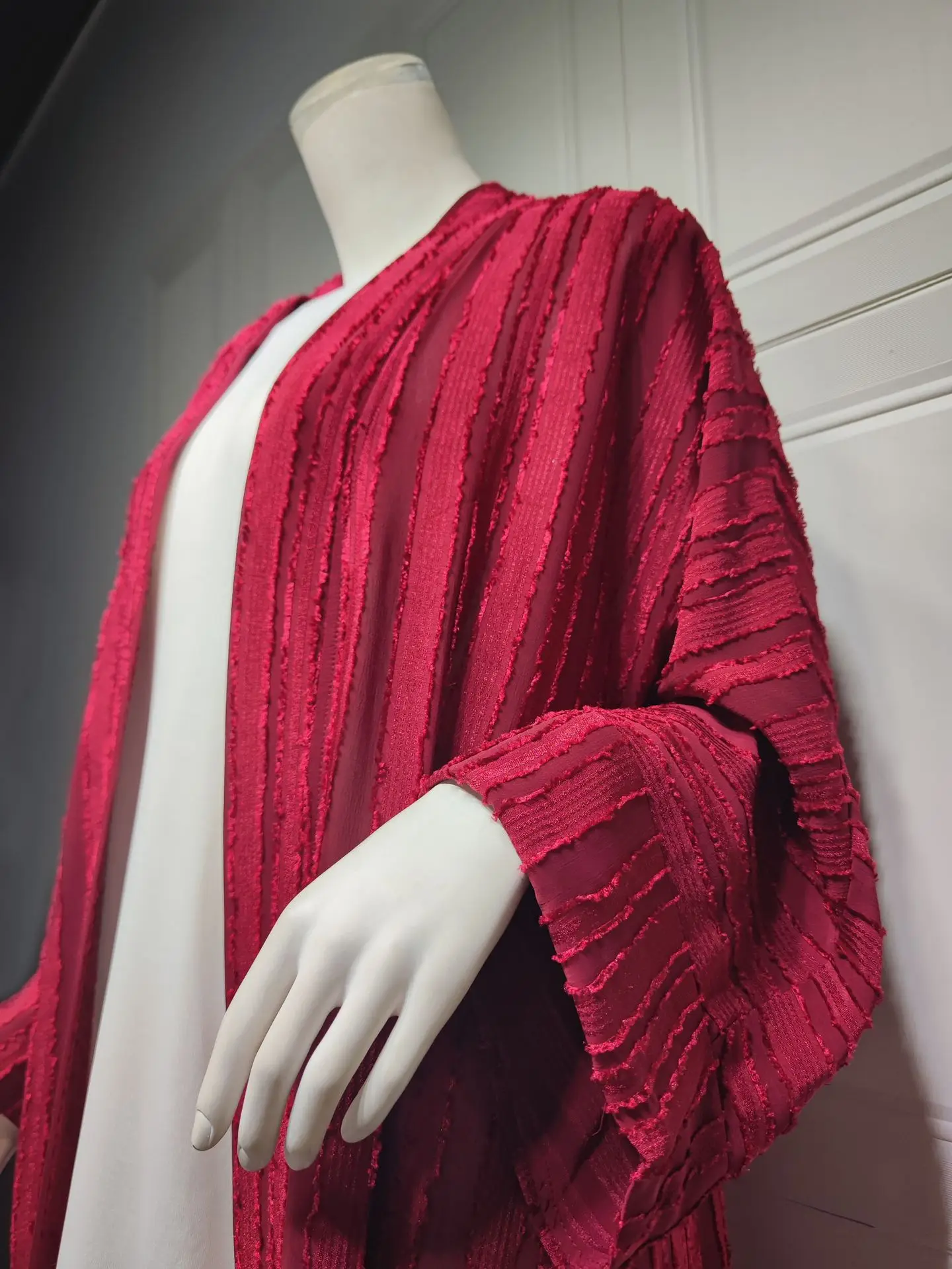 Knit Cardigan Abaya Muslim Coat Women Open Abayas Dubai Islamic Fashion Clothes Ropa Arabe Turkish Tunic Kimono Femme Musulmane