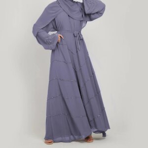 Alternative view of Ramadan Muslim Kimono Abaya Dubai Summer Party Elegant Hijab Dress Beaded Open Abayas for Women Turkey Dresses Islam Kaftan Robe