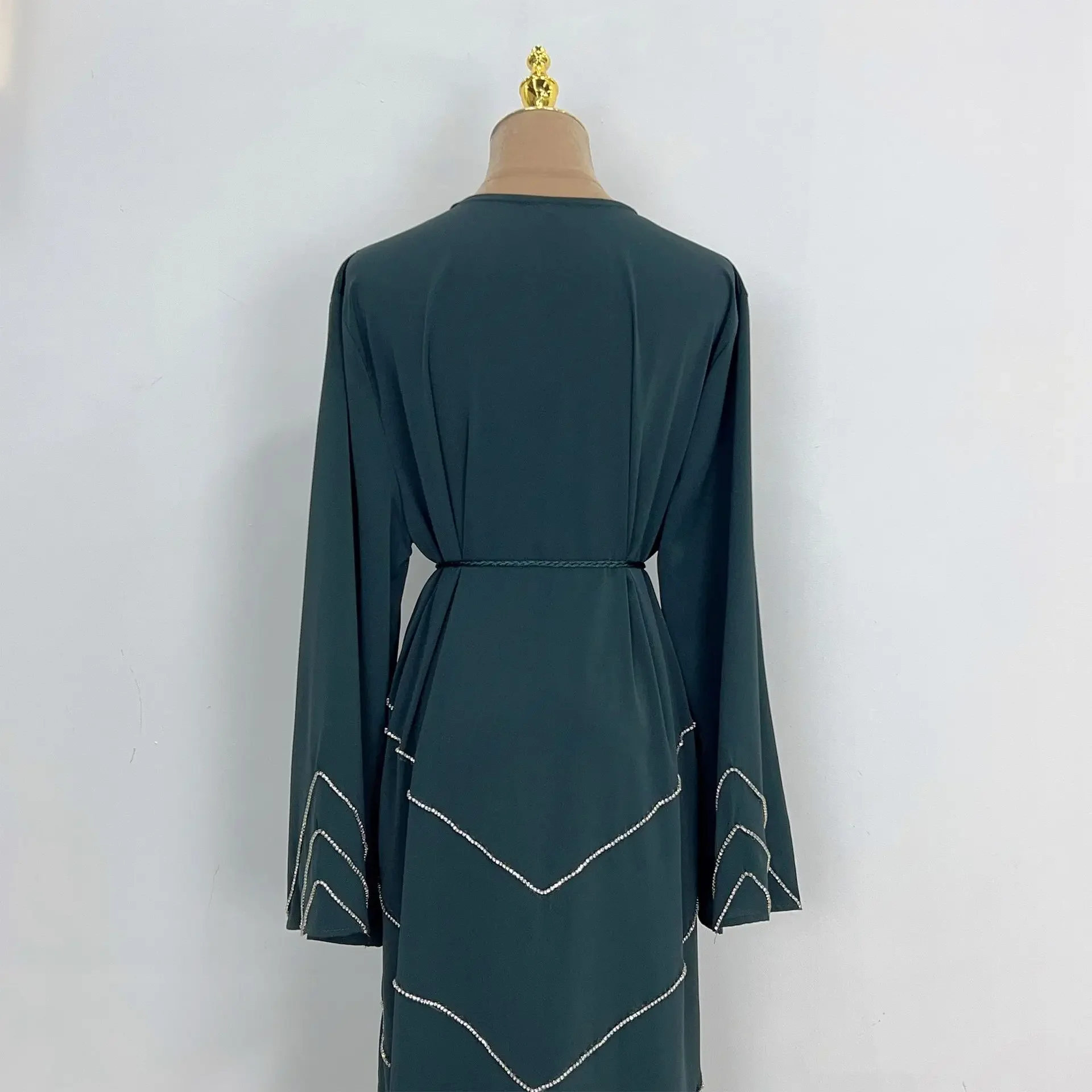 Ramadan Muslim Kimono Abaya Dubai Summer Party Elegant Hijab Dress Beaded Open Abayas for Women Turkey Dresses Islam Kaftan Robe Ramadan Muslim Kimono Abaya Dubai Summer Party Elegant Hijab Dress Beaded Open Abayas for Women Turkey Dresses Islam Kaftan Robe